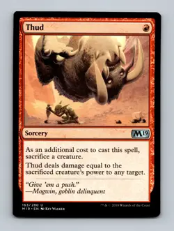 Thud Core Set 2019 Non-Foil MTG NM - Image 1
