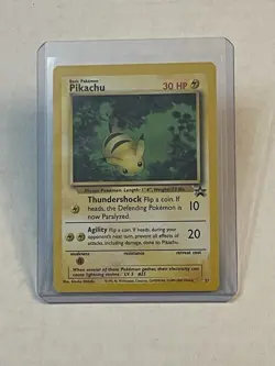 VTG Pokemon TCG Pikachu #27 Black Star Promo Non-Holo WOTC 2000 LOOK!! - Image 1