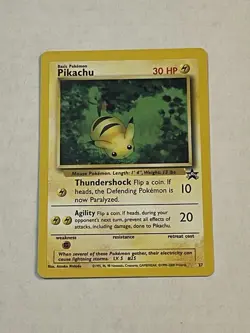 VTG Pokemon TCG Pikachu #27 Black Star Promo Non-Holo WOTC 2000 LOOK!! - Image 3