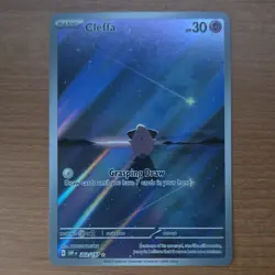 Cleffa 202/197 OBF: Full Art Holo Basic Psychic Rare English Pokemon TCG Card - Image 1