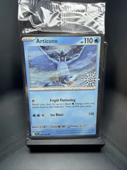SEALED Articuno 032/159 Holiday Calendar Snowflake Stamp Cosmos Holo Pokemon - Image 1