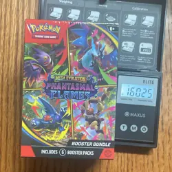 ****HEAVY*****Pokemon Mega Evolution Phantasmal Flames Booster Bundle 6 packs - Image 1
