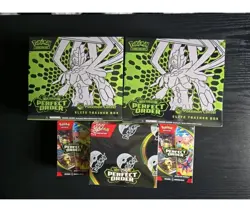 Pokemon Center Perfect Order 2 PC ETB, 1-Booster Box, 2 Booster Bundles IN HAND - Image 1