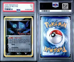 2005 Pokemon EX Deoxys Sableye Reverse Foil #23 PSA 5 EX - Image 3