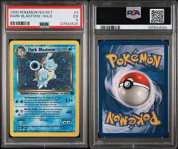 2000 POKEMON ROCKET #3 DARK BLASTOISE-HOLO PSA 5 - Image 3