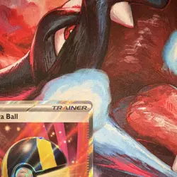 Pokemon TCG Ultra Ball Trainer-Item Full Art Holo 264/217 Secret Rare - Image 3