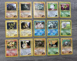 Pokemon Gym Heroes Set of 112 Cards LP - Image 1