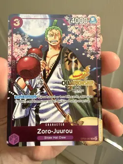 Zoro-Juurou (Event Pack Vol. 5) OP05-067 One Piece PROMO GOLD CHAMPIONSHIP LP - Image 1