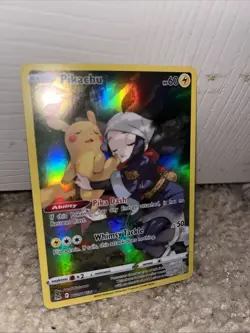 Pokemon TCG - Pikachu TG05/TG30 Lost Origin - Full Art Ultra Rare Holo Card - NM - Image 2
