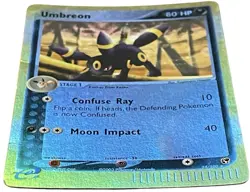 Umbreon 24/100 Reverse Holo 2003 EX Sandstorm Pokemon Card RARE - Image 2
