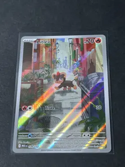Pokemon TCG Litleo IR 139/132 Illustration Rare Pokemon Card Mega Evolution - Image 3