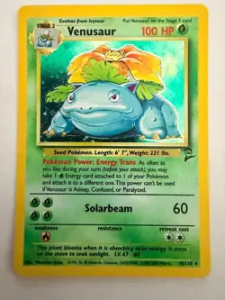 Team Rocket Pokemon Card Venusaur Holo Base 18/130 (NM/M Never Played) - Image 1
