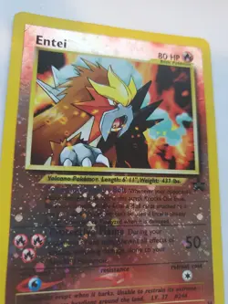 Entei Promo Holo Pokemon Card Base WOTC - Image 3