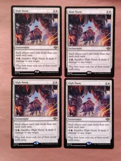 4x High Noon **NEAR MINT** **NEVER PLAYED** MTG - Image 1