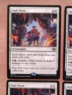 4x High Noon **NEAR MINT** **NEVER PLAYED** MTG - Image 2