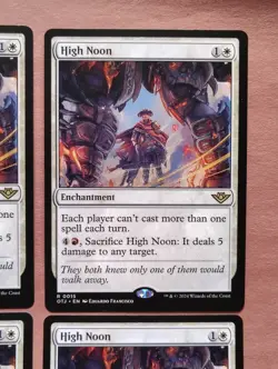 4x High Noon **NEAR MINT** **NEVER PLAYED** MTG - Image 3