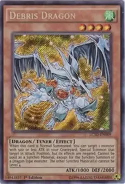 DEBRIS DRAGON - LC5D-EN009 - SECRET RARE - 1ST EDITION - NM - Image 1