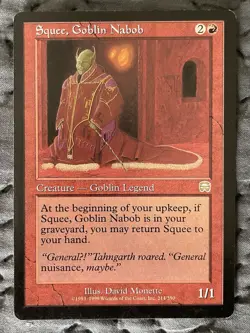 MTG Squee, Goblin Nabob Mercadian Masques Regular NM - Image 1