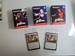 Magic The Gathering NYCC Spider Man Welcome Decks (3) And Promos (2) - Image 1