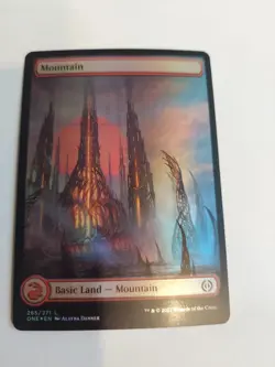 Mountain (265) - Full Art Phyrexia: All Will Be One Foil - Image 1