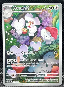 Pokemon TCG Maushold Illustration Rare Card Paldea Evolved 226/193 - Image 1