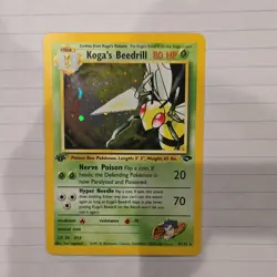 Pokemon Koga's Beedrill Gym Challenge 9/132 1st Edition Holo Rare 80 HP - Image 1