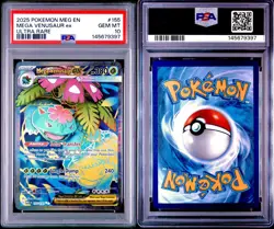 2025 POKEMON MEG EN-MEGA EVOLUTION ULTRA RARE #155 MEGA VENUSAUR EX PSA 10 - Image 3