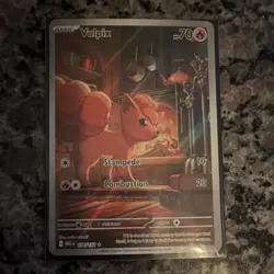 Pokemon TCG Vulpix Illustration Rare 138/132 Me01: Mega Evolution Holo - Image 1