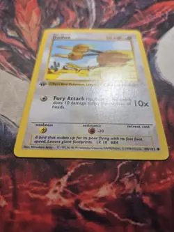 Pokemon 1st Edition Base Common Doduo 48/102 - MP/HP - Image 3