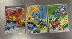 Pokemon Charmander, Squirtle, Bulbasaur 037, 038, 039 - First Partner 30th Gen 1 - Image 1
