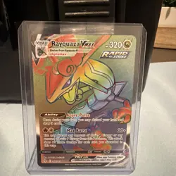 Pokemon Evolving Skies Rayquaza VMax Full Art 217/203 Rainbow Secret Rare Mint - Image 2