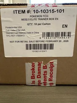 SEALED CASE-Pokemon TCG Mega Evolution Ascended Heroes Elite Trainer 10 Boxes - Image 1
