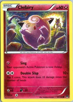 CLEFAIRY 81/122 COMMON BREAKPOINT POKEMON NM - Image 1