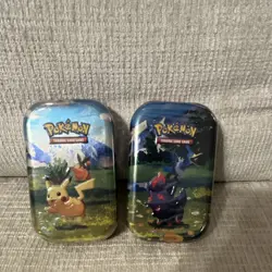 Pokemon Mini Tin Pikachu & Zorua Lot of 2 Sealed - Image 1