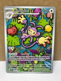 Ambipom 107/94 Illustration Rare NM Pokemon Phantasmal Flames - Image 1