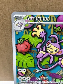 Ambipom 107/94 Illustration Rare NM Pokemon Phantasmal Flames - Image 2