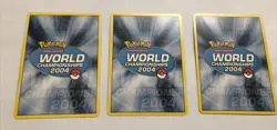 Pokemon Lot Of 3 Ex’s World Championship 2004 Gardevoir Rayquaza Blaziken MINT - Image 2
