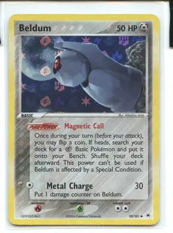Beldum Reverse Holo Uncommon NM 29/101 EX Hidden Legends Pokemon - Image 1