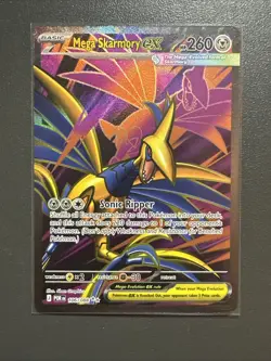 Mega Skarmory EX 106/088 Full Art Ultra Rare Pokemon Perfect Order NM - Image 1