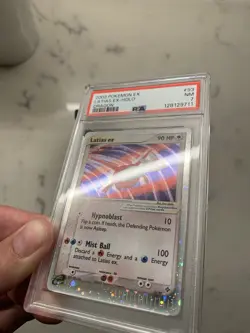 2003 Pokemon 93/97 Latias EX Holo Dragon NM PSA 7 Vintage W/ Holo Swirl - Image 1