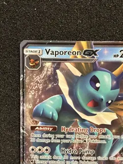 Vaporeon GX SM172 Holo Ultra Rare Black Star Promo NM Pokemon TCG - Image 3