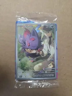 Pokemon TCG Journey Together ETB Pokemon Center Stamped N’s Zorua SVP189 Sealed - Image 1