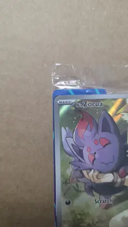 Pokemon TCG Journey Together ETB Pokemon Center Stamped N’s Zorua SVP189 Sealed - Image 2