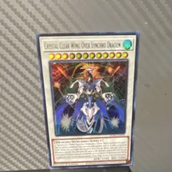 Yu-Gi-Oh! Crystal Clear Wing Over Synchro Dragon SDA-EN039 1st Ed Holo Synchro … - Image 1