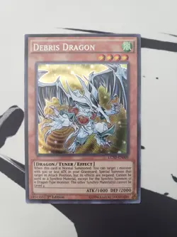 Yugioh Debris Dragon Secret Rare LC5D-EN009 1st Edition NM - Image 2