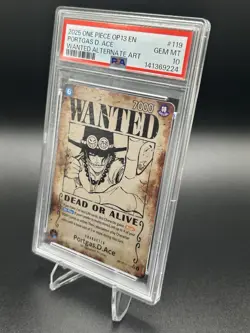 Portgas.D.Ace (119) (Wanted Poster) OP13-119 Carrying On His Will Error - PSA 10 - Image 5