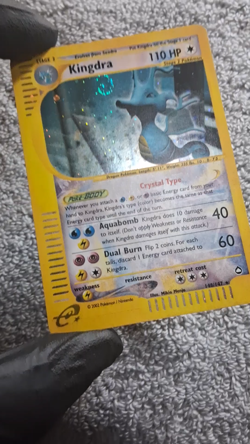 Kingdra 148/147 Aquapolis Holo SWIRL Secret Rare 2002 Vintage Pokemon TCG Card - Image 2