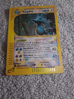 Kingdra 148/147 Aquapolis Holo SWIRL Secret Rare 2002 Vintage Pokemon TCG Card - Image 4