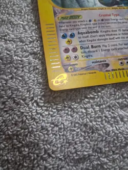 Kingdra 148/147 Aquapolis Holo SWIRL Secret Rare 2002 Vintage Pokemon TCG Card - Image 5