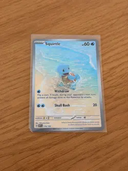 NM Squirtle 170/165 Scarlet & Violet 151 Illustration Rare Pokemon Card - Image 1